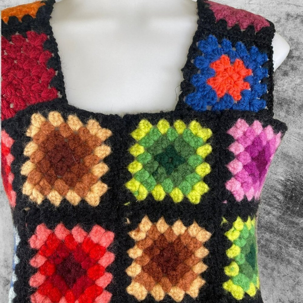 The Series NYC Granny Square Rainbow Dress - Picture 8 of 12
